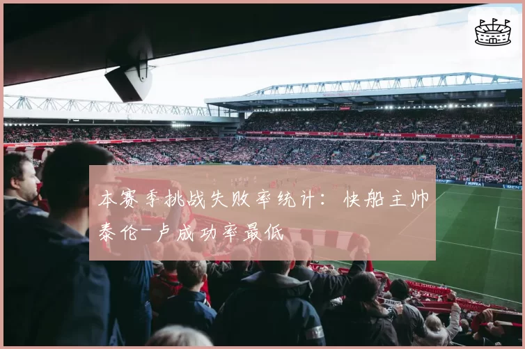 本赛季挑战失败率统计：快船主帅泰伦-卢成功率最低